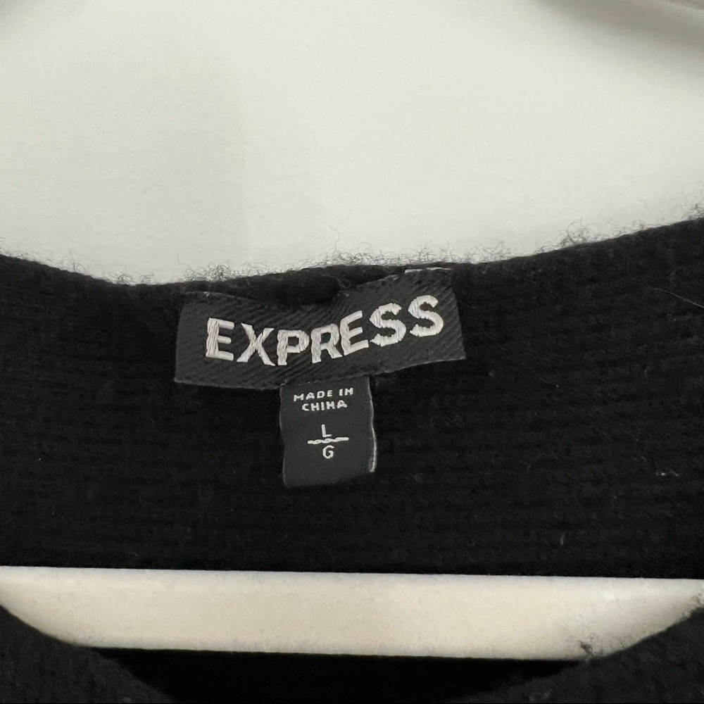 Women’s Long Sleeve Black Cashmere Shirt - Picture 4 of 4